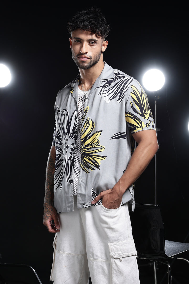Dusky Flower Cuban Shirt