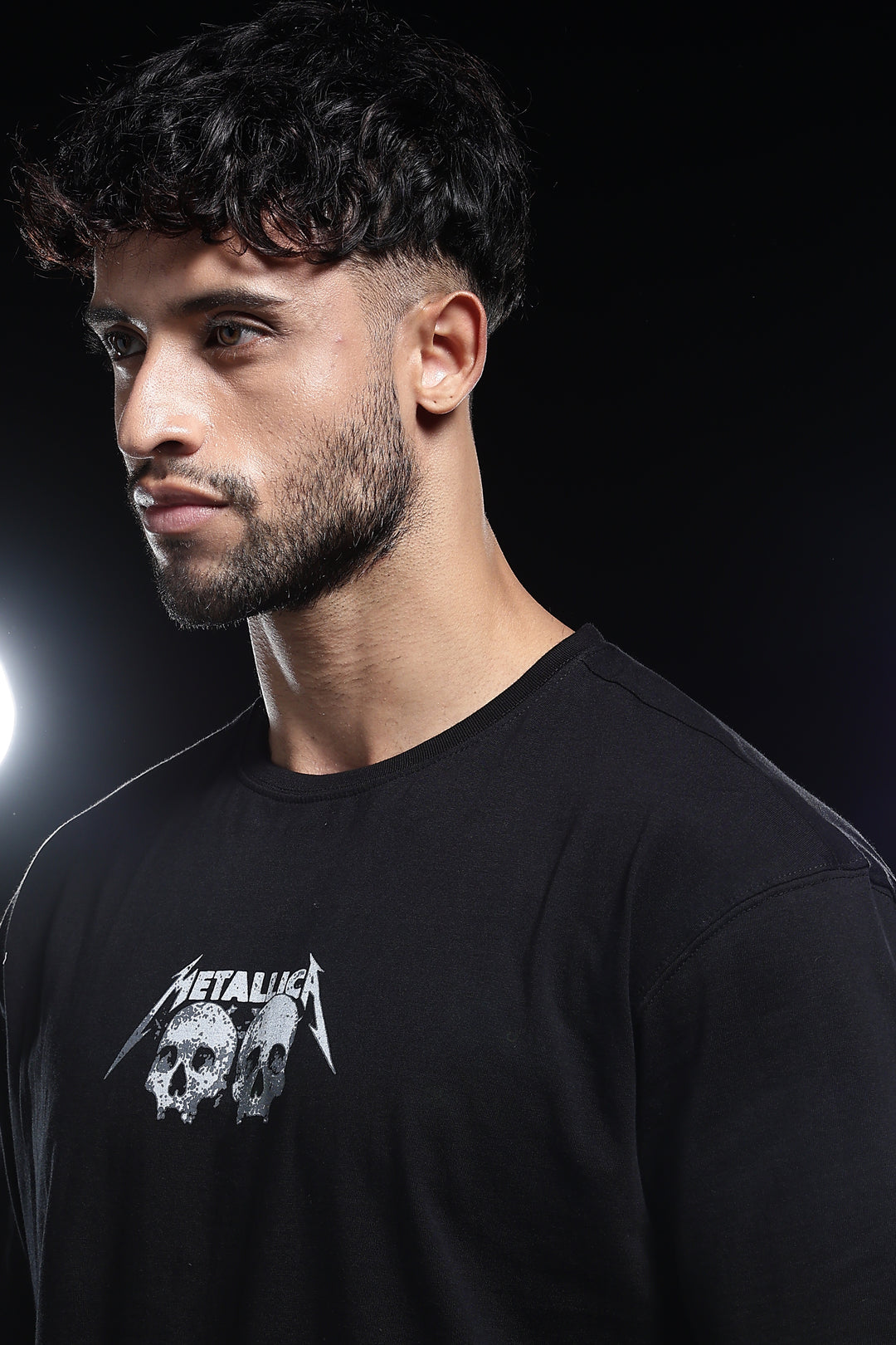 Skull : Black Oversized T-shirt