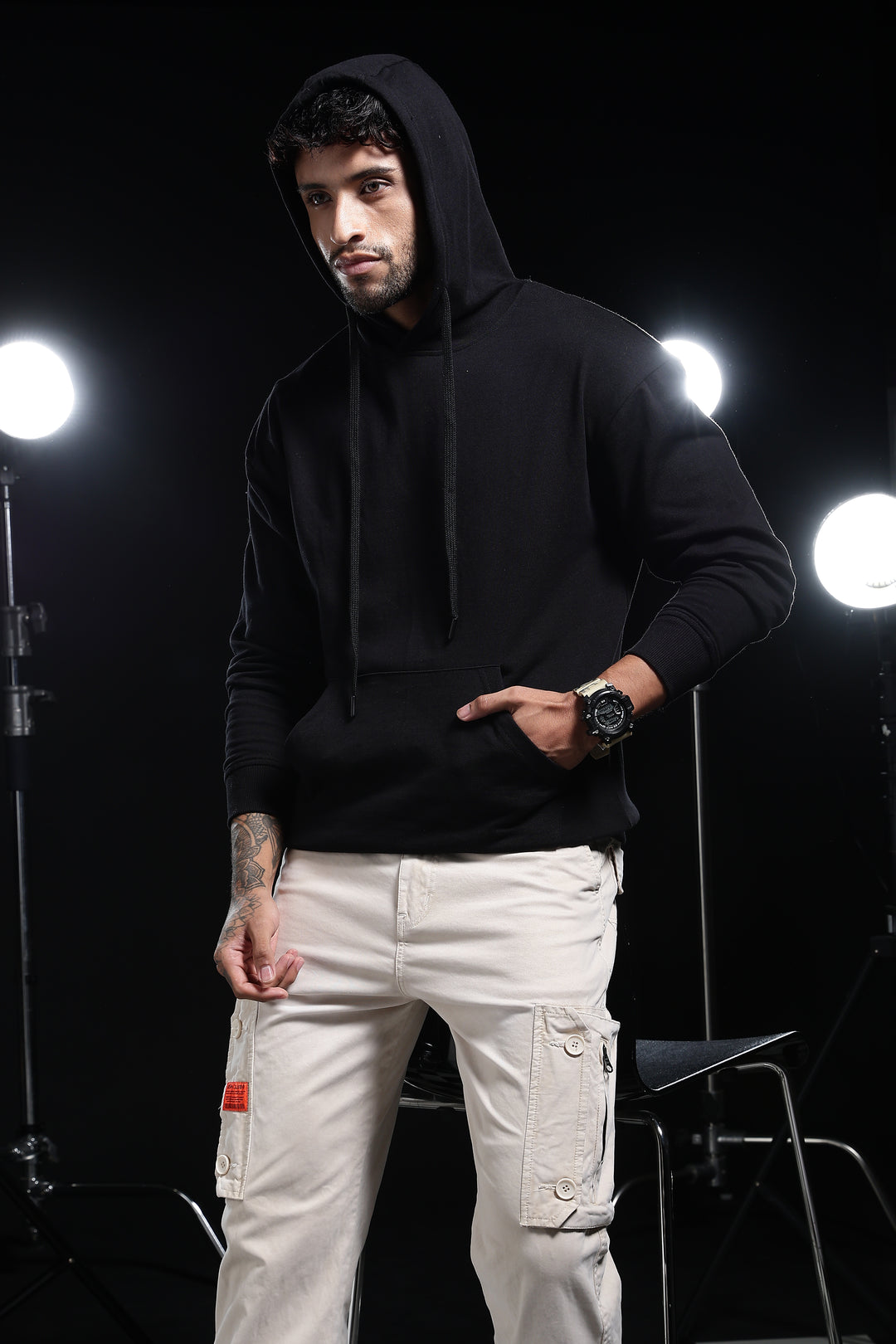 Solids: Black Hoodie