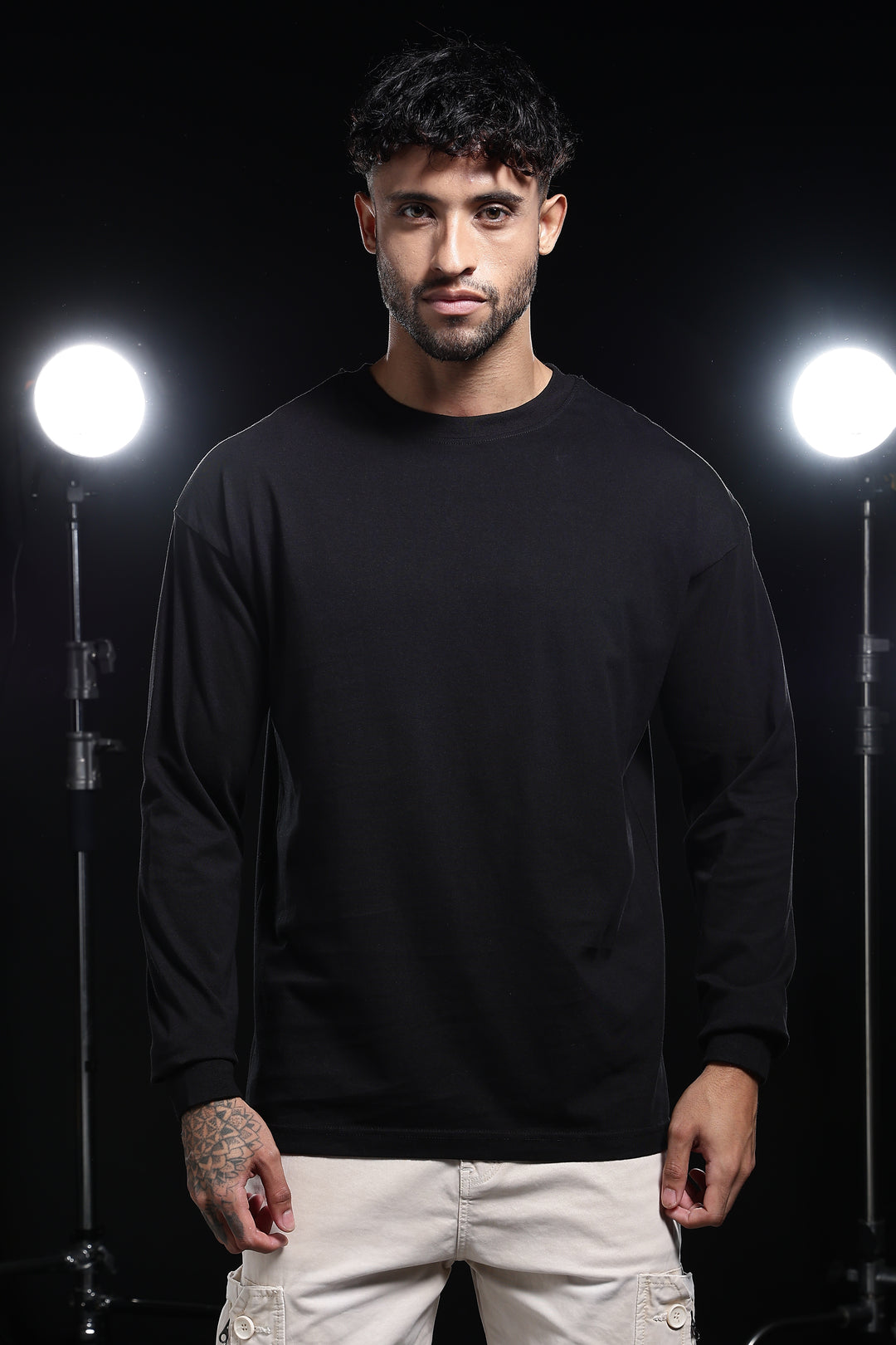 Solids: Black Oversized T-shirt
