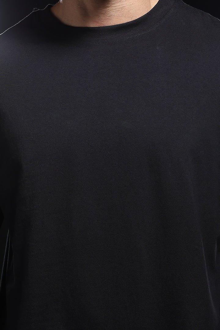 Solids: Black Oversized T-shirt