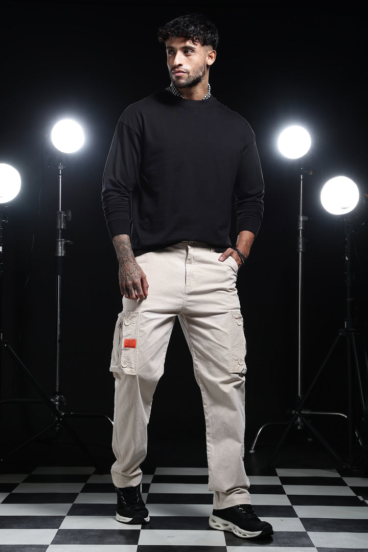 Solids: Black Oversized T-shirt