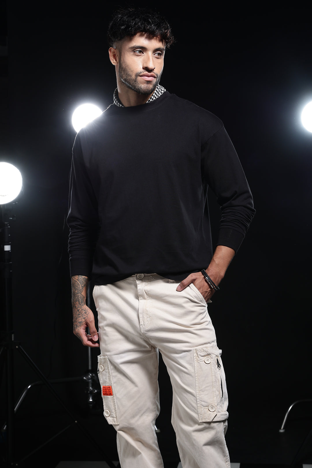 Solids: Black Oversized T-shirt