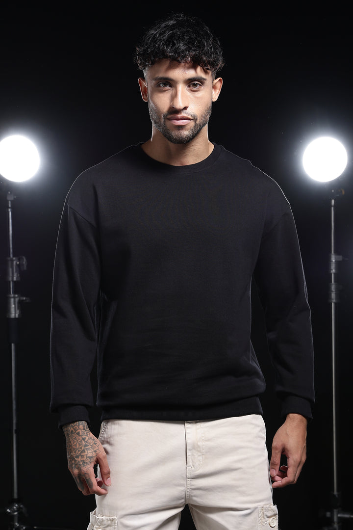 Solids: Black Sweatshirt