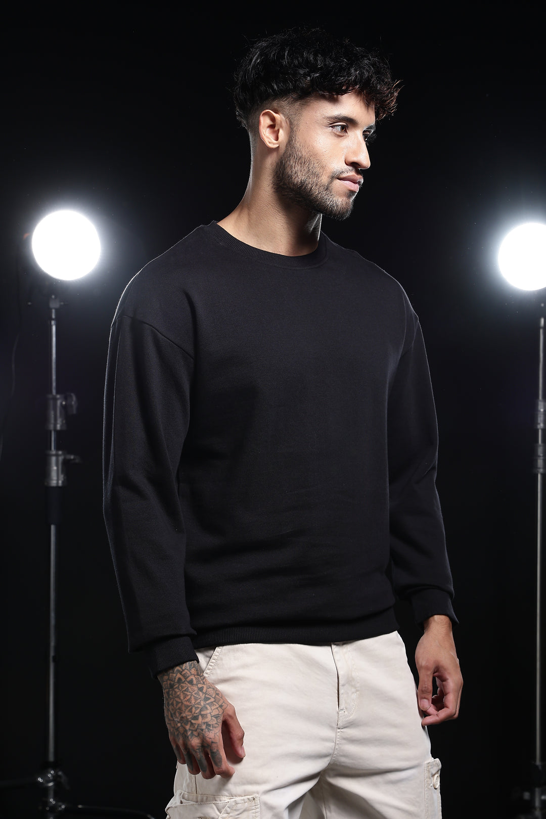 Solids: Black Sweatshirt