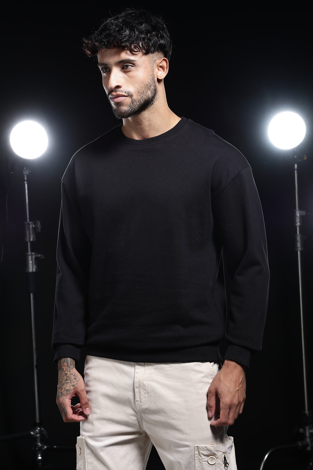 Solids: Black Sweatshirt