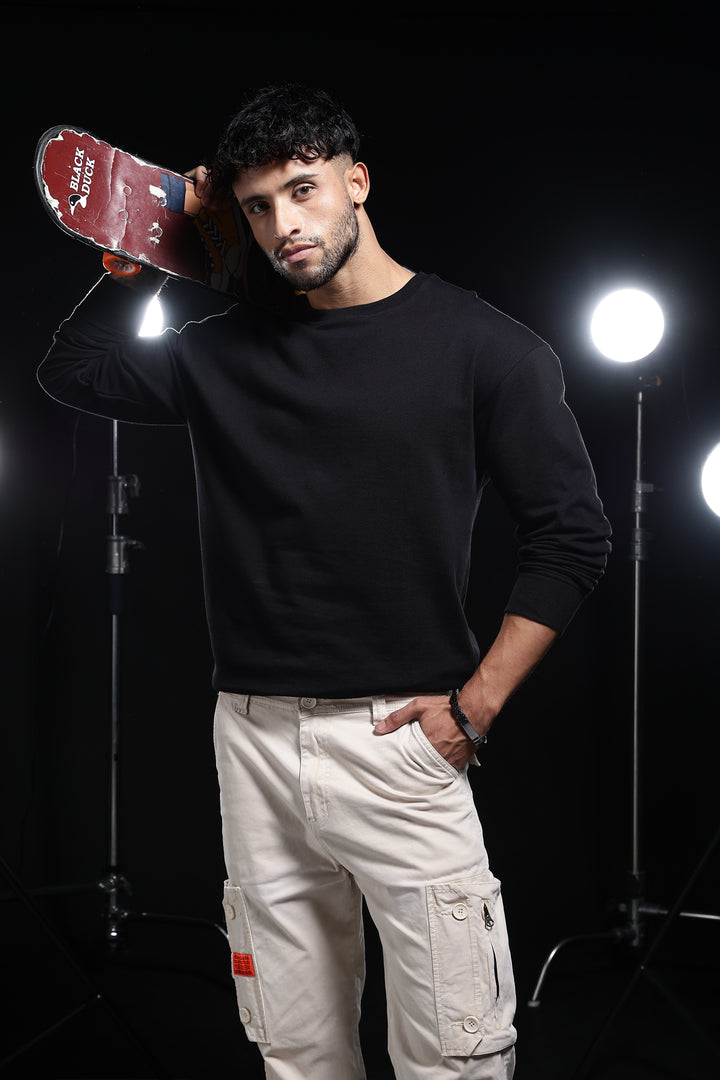 Solids: Black Sweatshirt