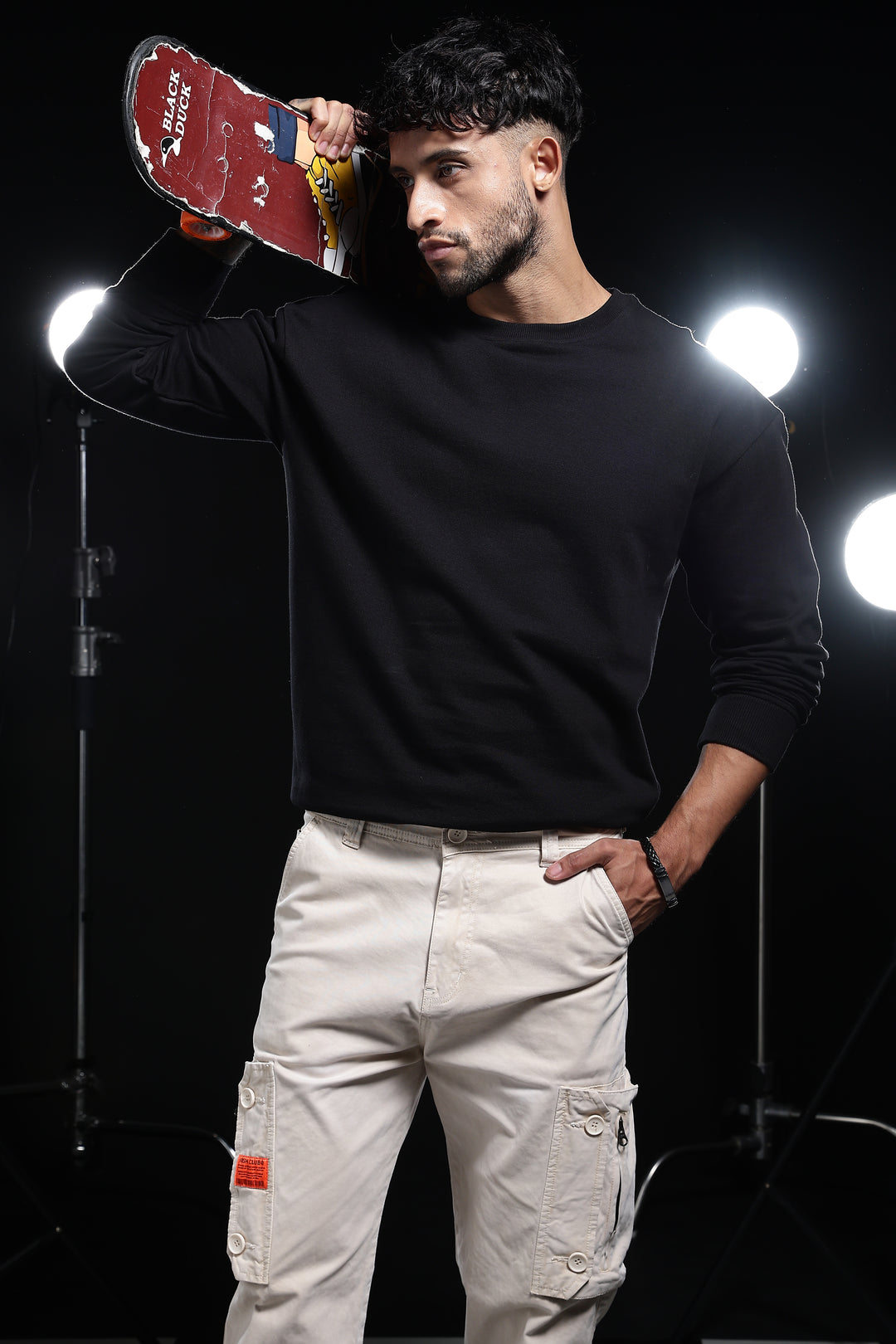 Solids: Black Sweatshirt