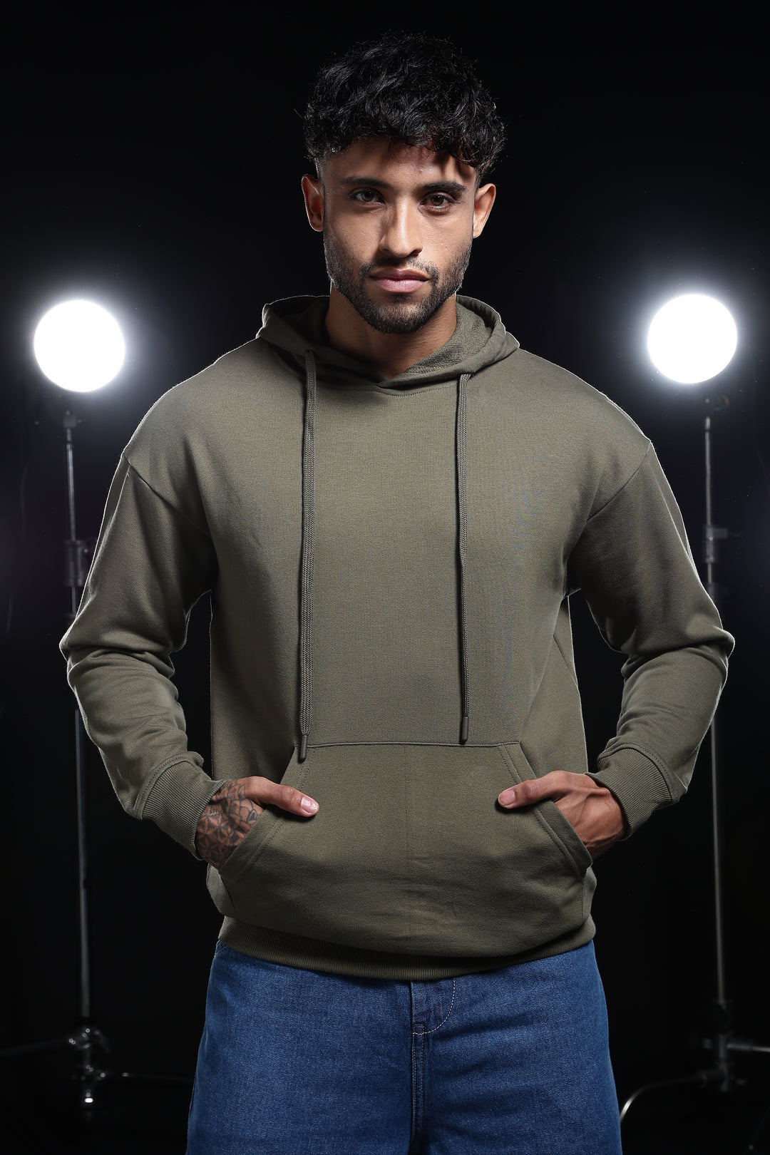 Solids: Army Green Hoodie