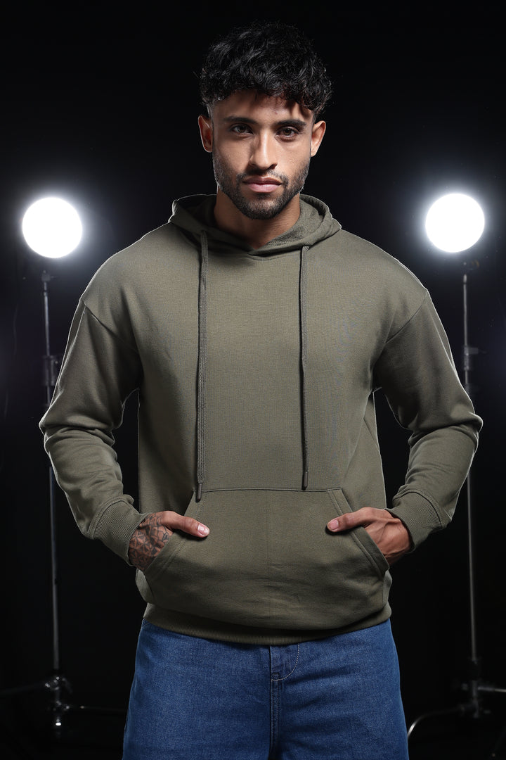 Solids: Army Green Hoodie