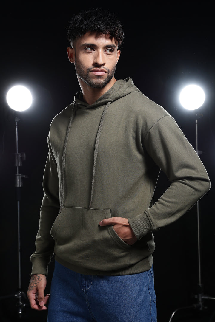 Solids: Army Green Hoodie