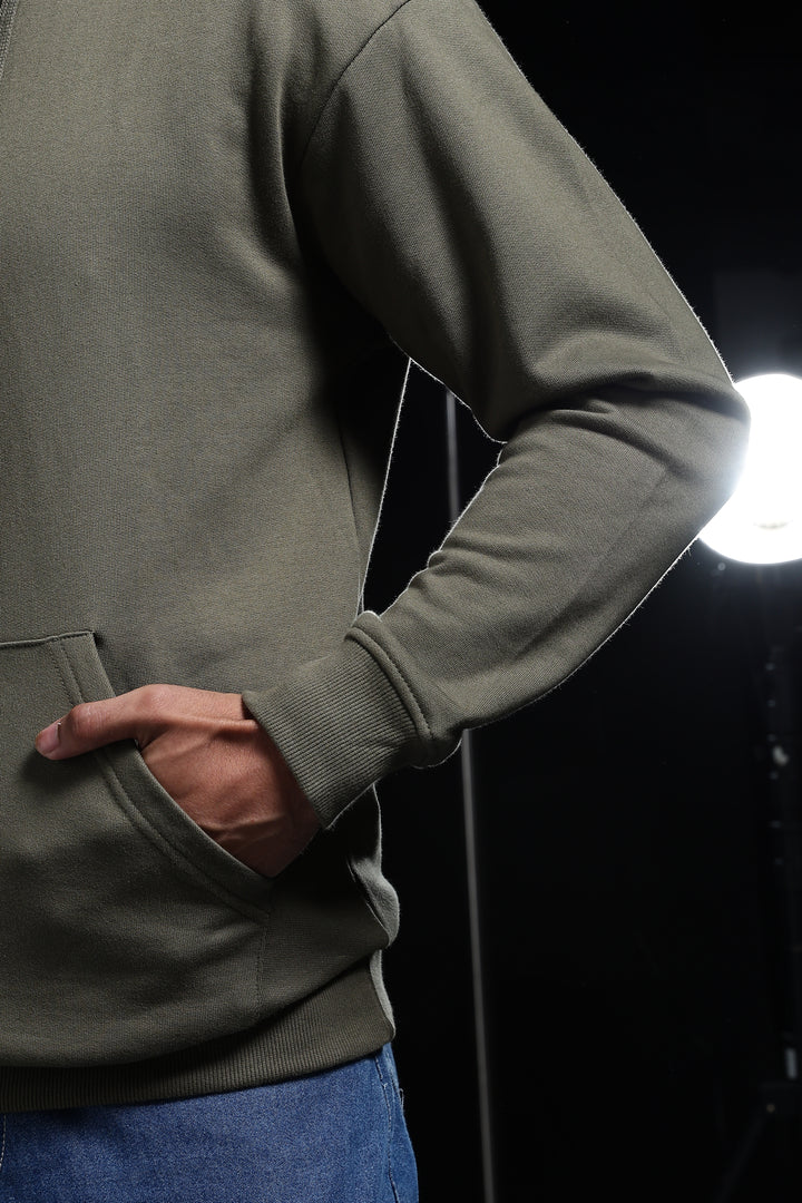 Solids: Army Green Hoodie
