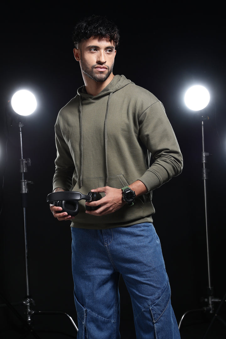 Solids: Army Green Hoodie