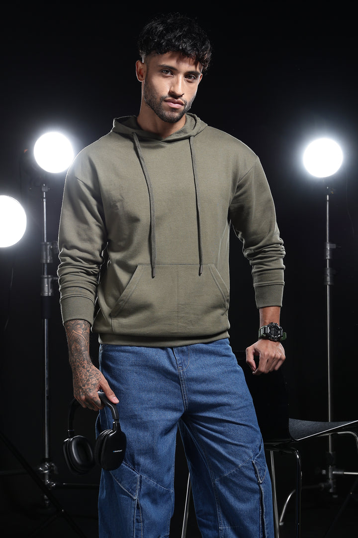 Solids: Army Green Hoodie