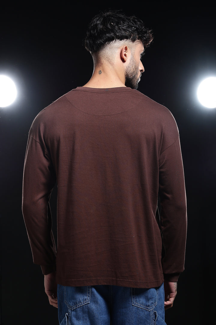 Solids: Brown Oversized T-shirt
