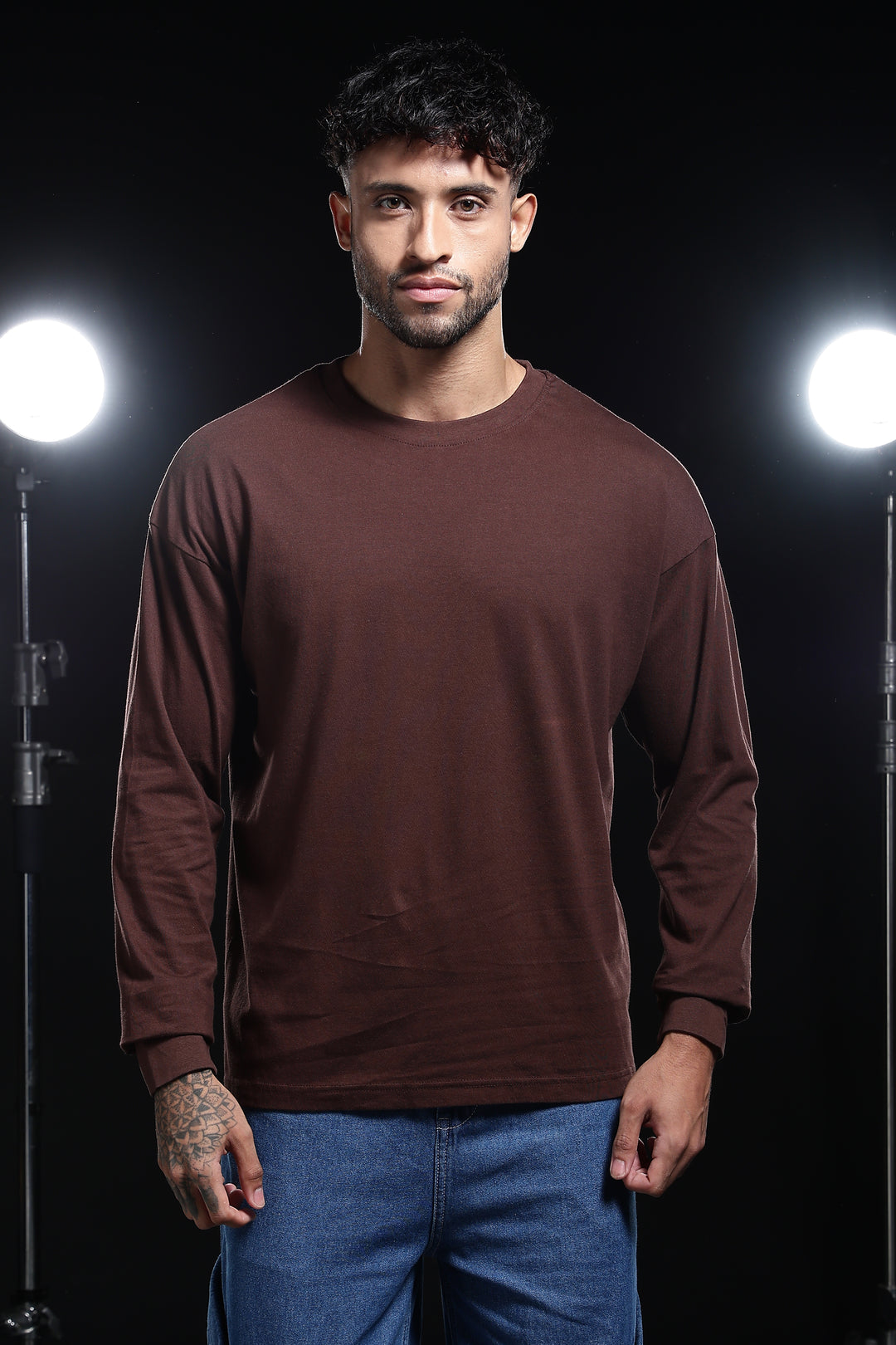 Solids: Brown Oversized T-shirt