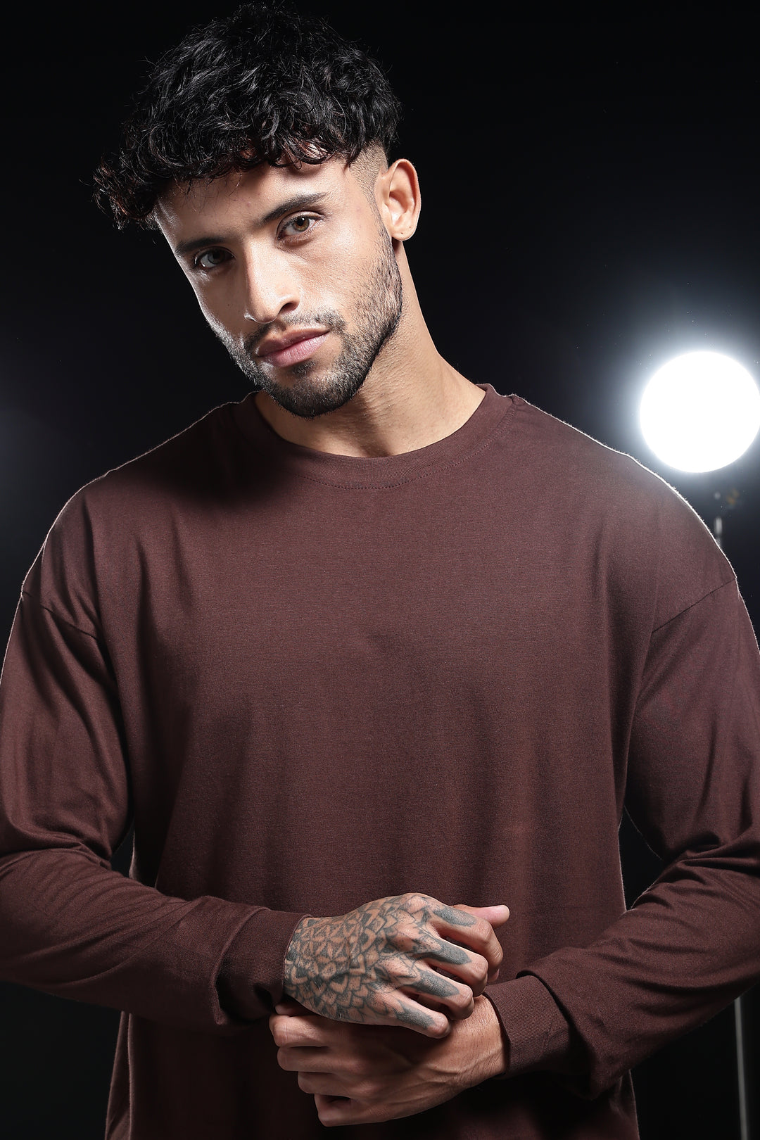 Solids: Brown Oversized T-shirt