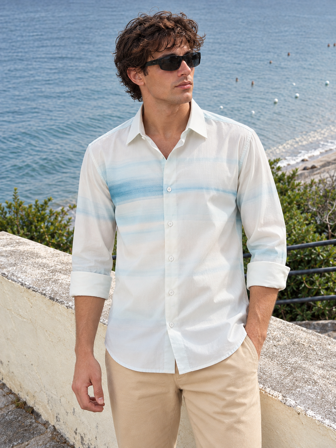 Sky: Printed Shirt