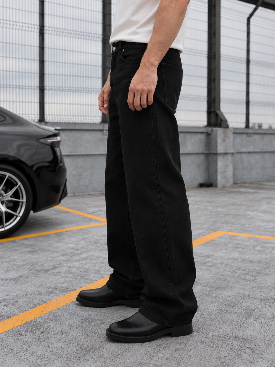 Pitch Black : Baggy Denim Jeans