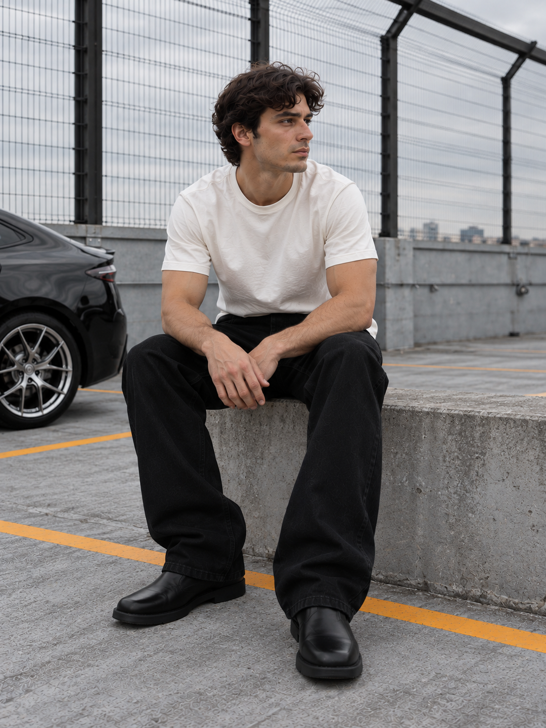 Pitch Black : Baggy Denim Jeans