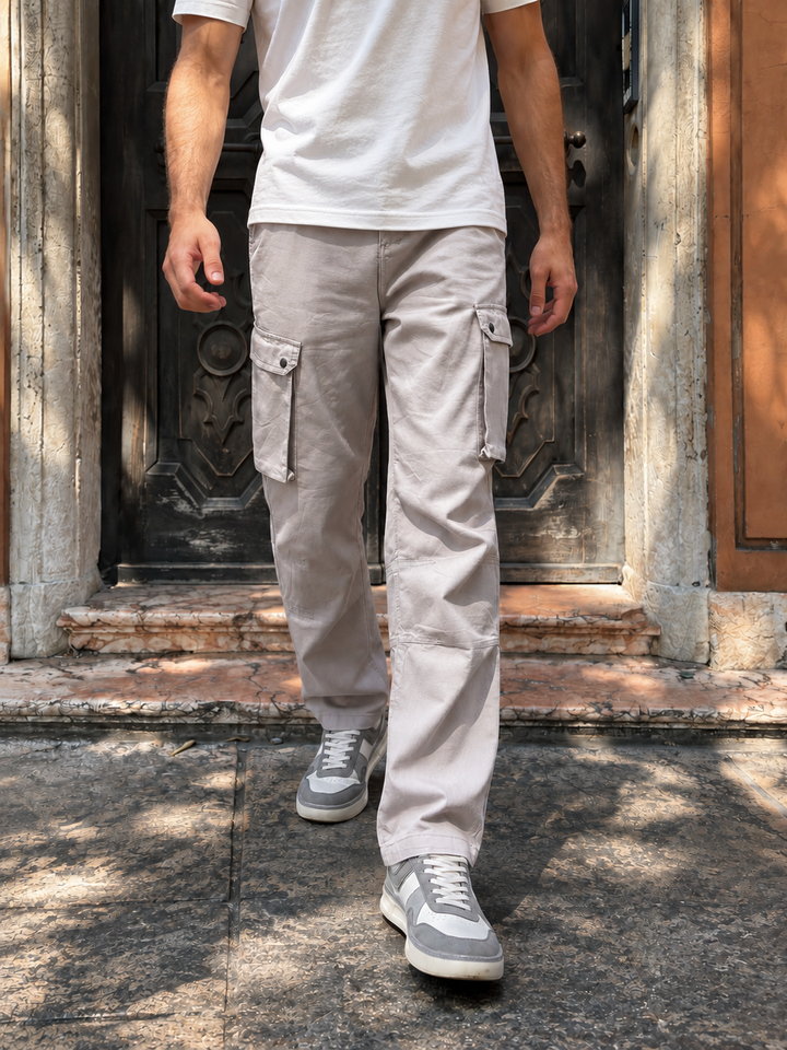 Combat : Lilac Regular Fit Cargo Pants
