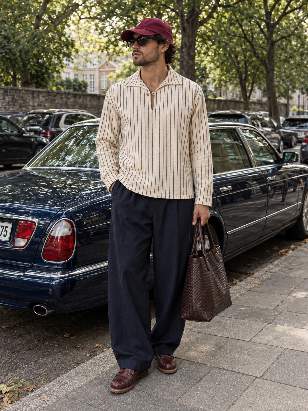 Long Sleeve: Black Stripes Kurta
