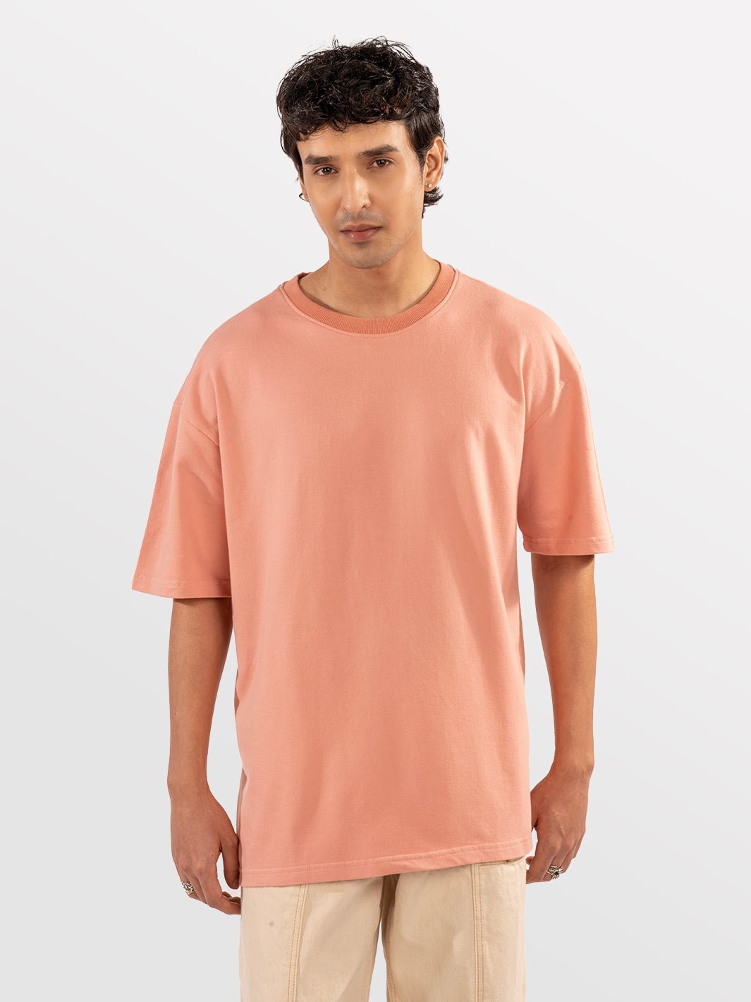 Solids Peach T-shirt 1