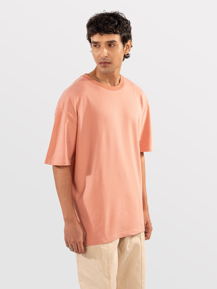 Solids Peach T-shirt 4