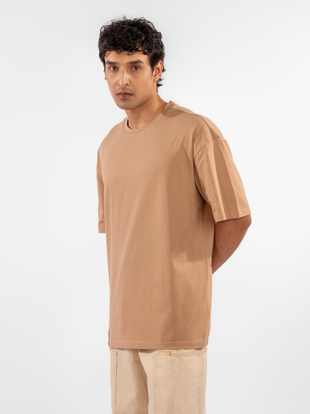 Solids: Beige T-shirt 4