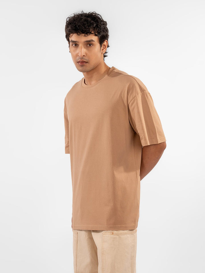 Solids: Beige T-shirt 4