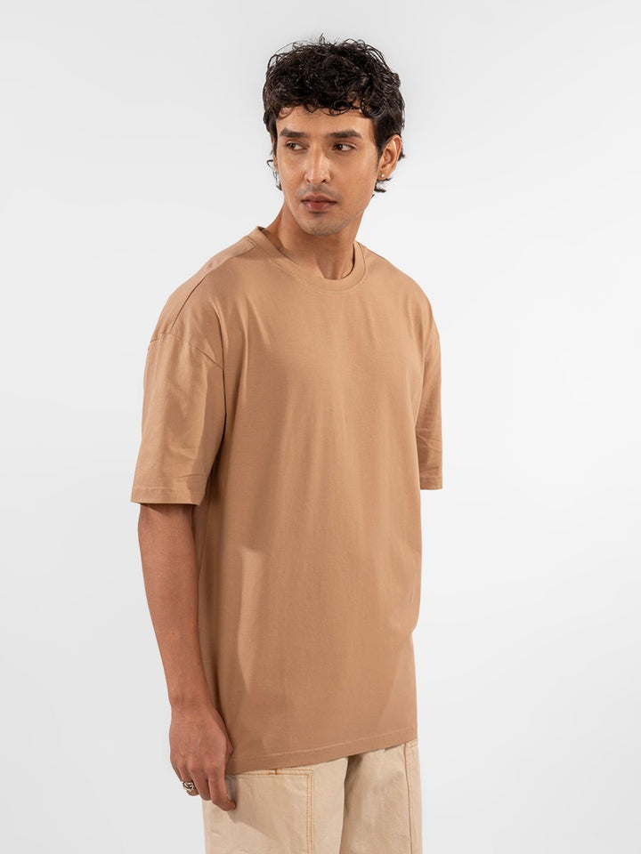 Solids: Beige T-shirt 3