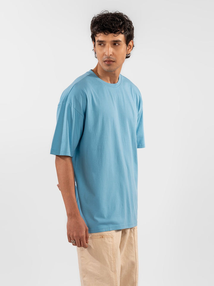 Solids Skly Blue T-shirt 4