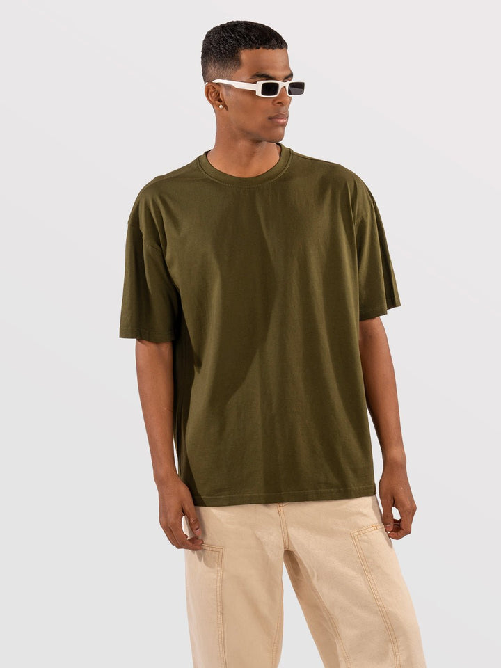 Solids Olive T-shirt 1