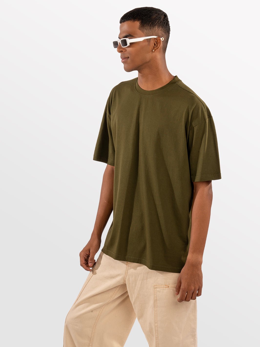 Solids Olive T-shirt 3