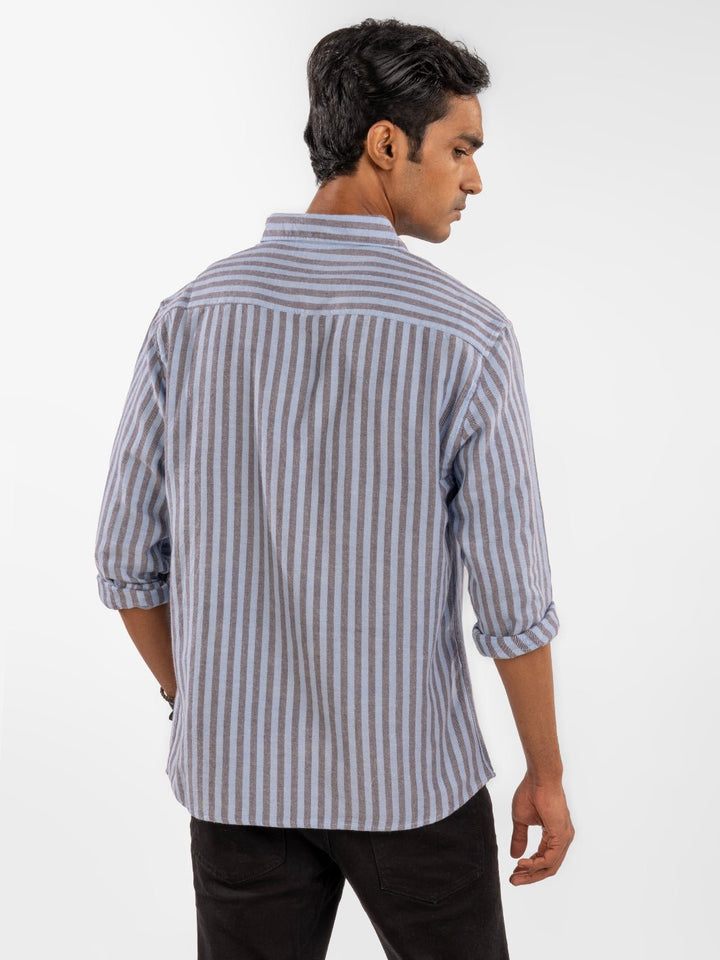 Streaks: Grey & Blue Shirt 5