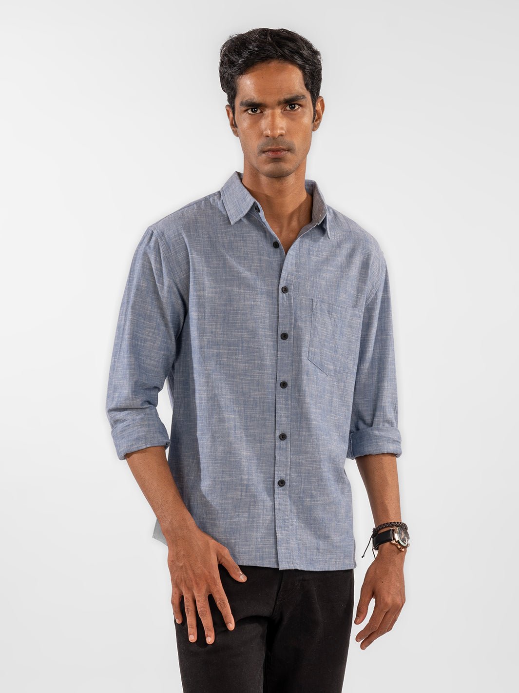 Slub: Blue Shirt 1