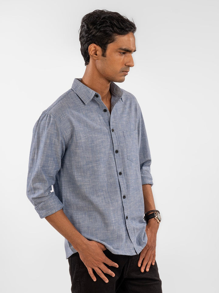 Slub: Blue Shirt 4