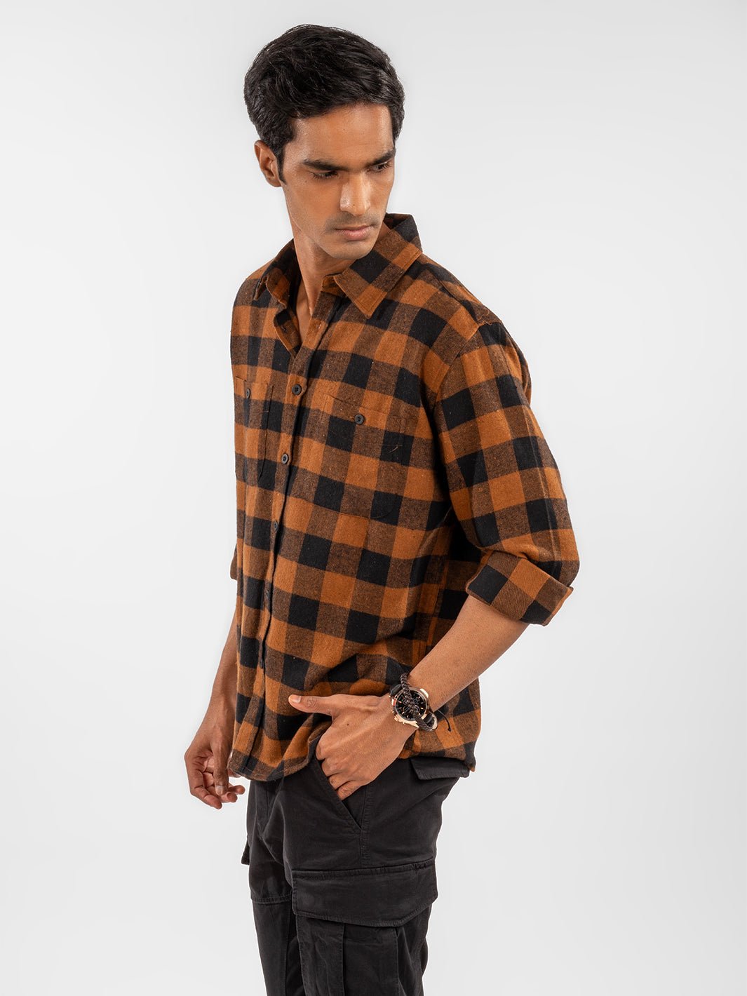 Flannel: Brown Checks 4