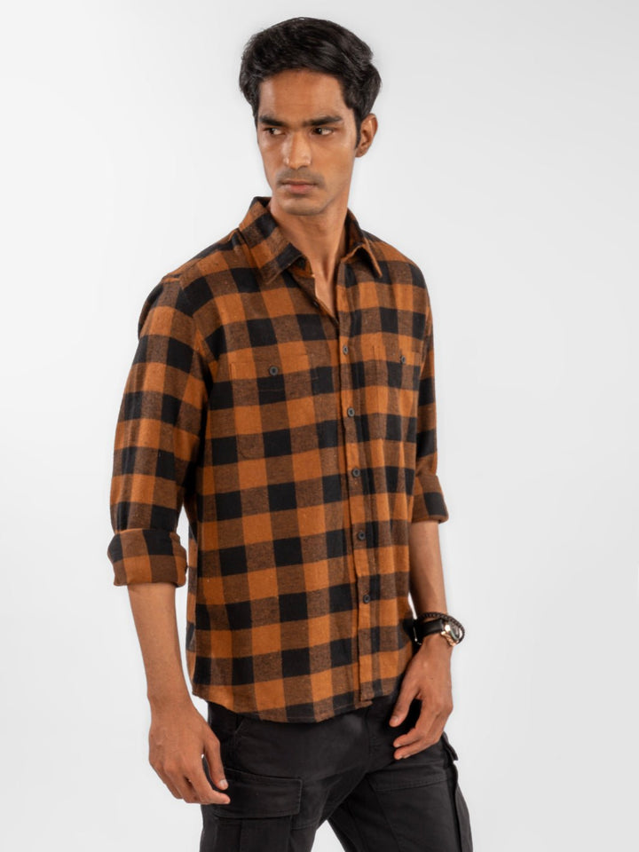 Flannel: Brown Checks 3