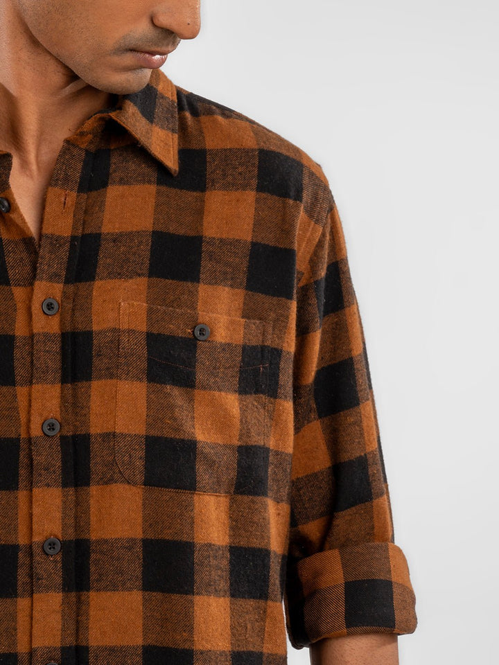 Flannel: Brown Checks 6