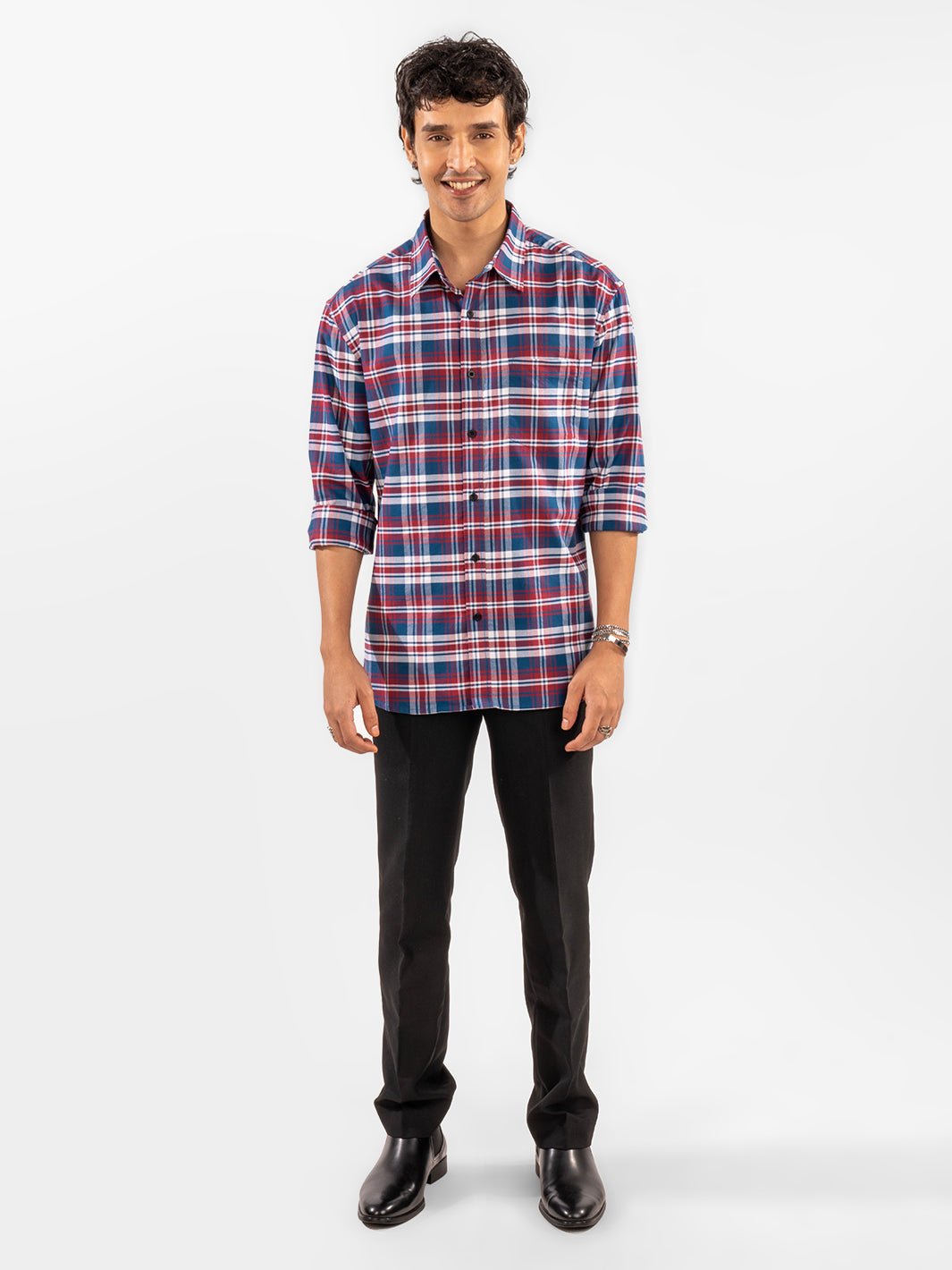 Twill: Red & Blue Checks 2