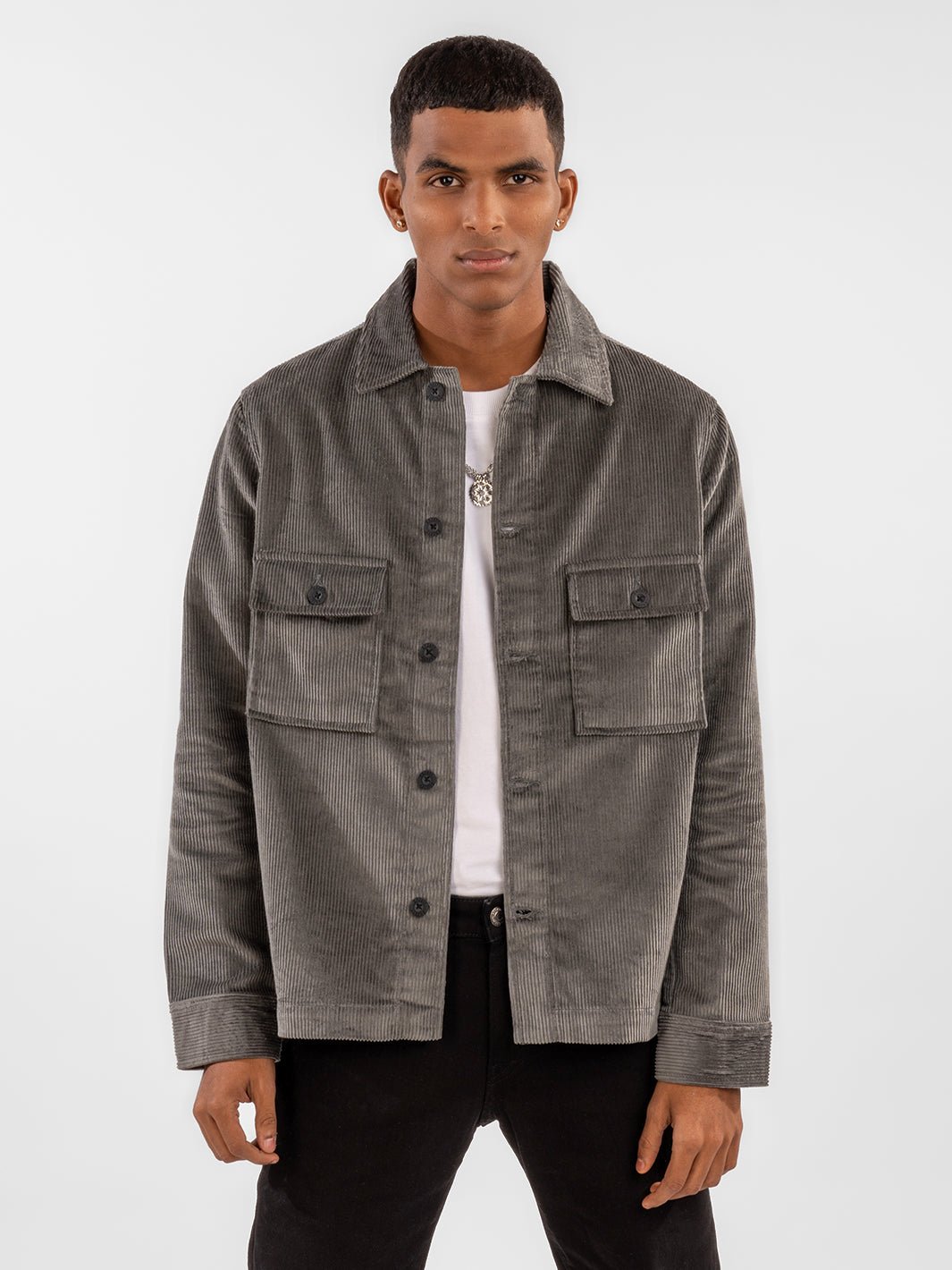 Corduroy: Dark Grey front 1