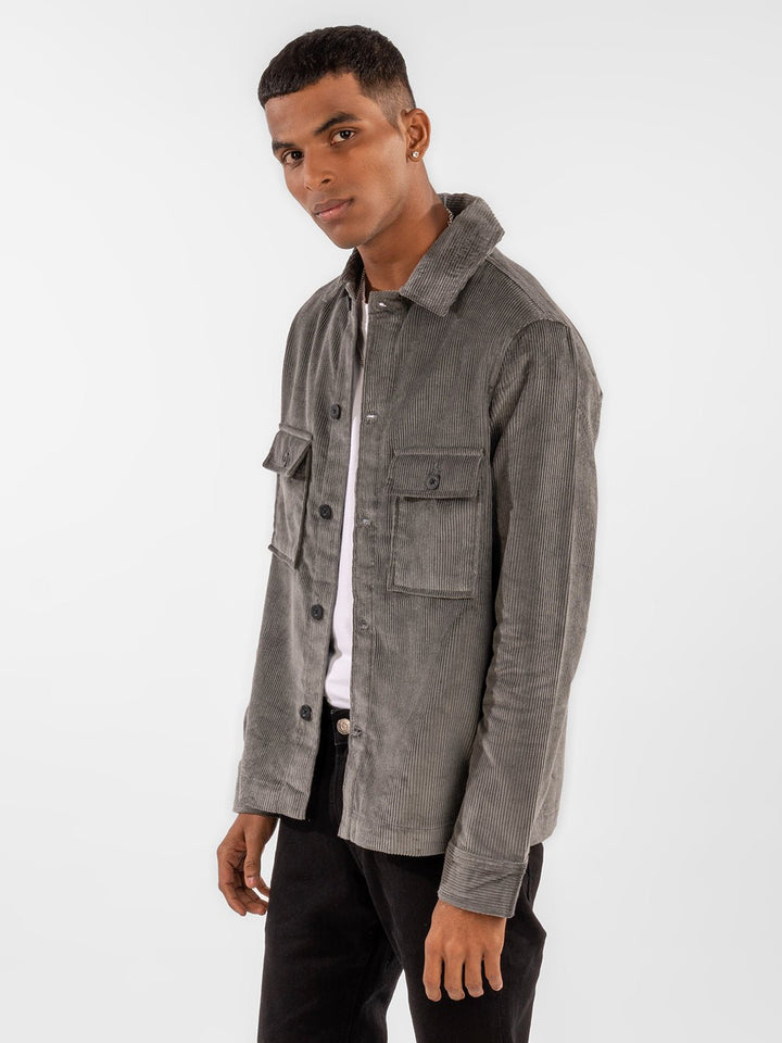 Corduroy: Dark Grey front 3