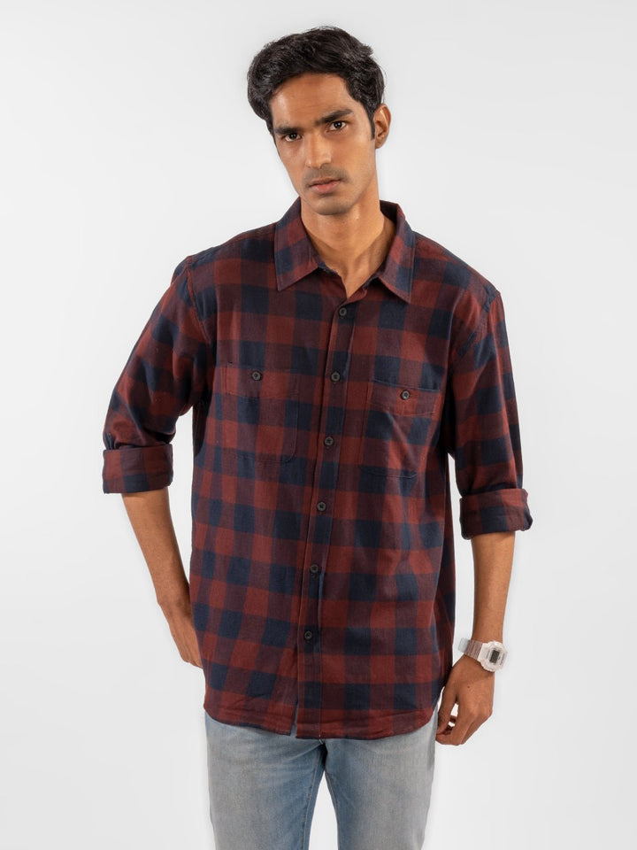 Flannel: Maroon Shirt 1