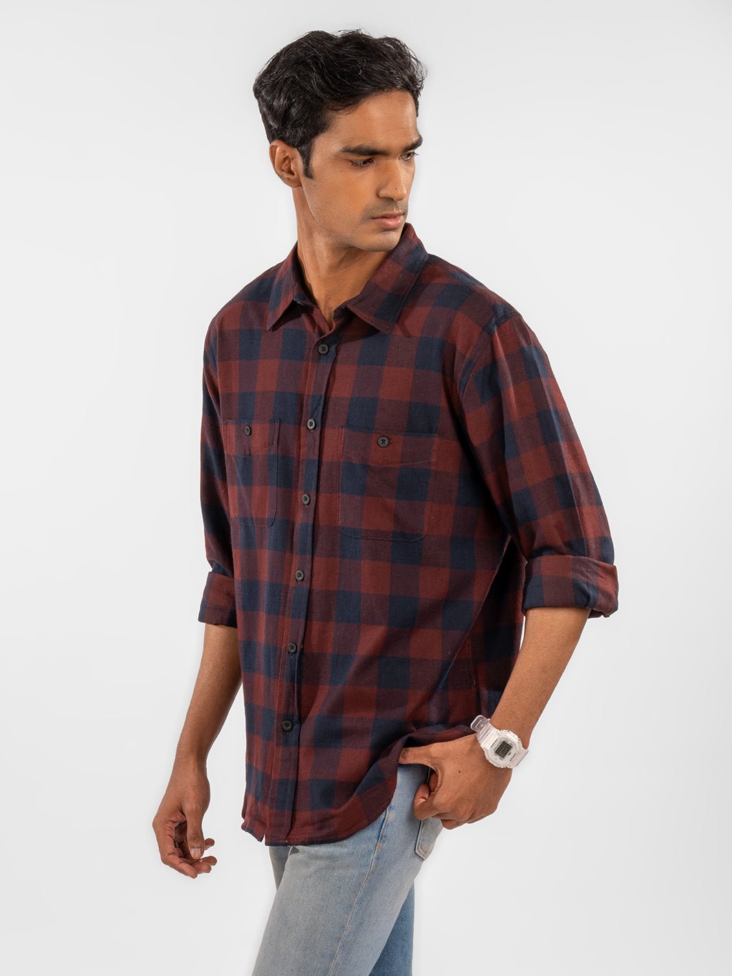 Flannel: Maroon Shirt 3