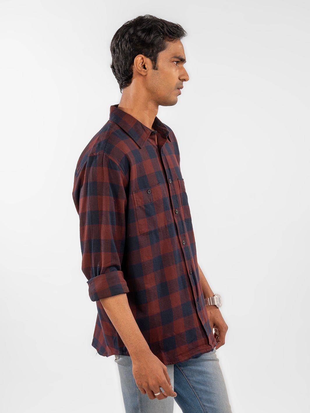 Flannel: Maroon Shirt 4