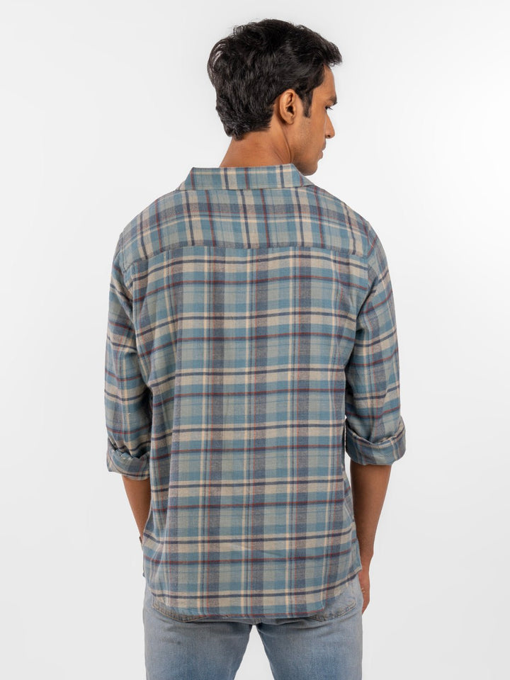 Flannel: Blue & Grey Shirt 4