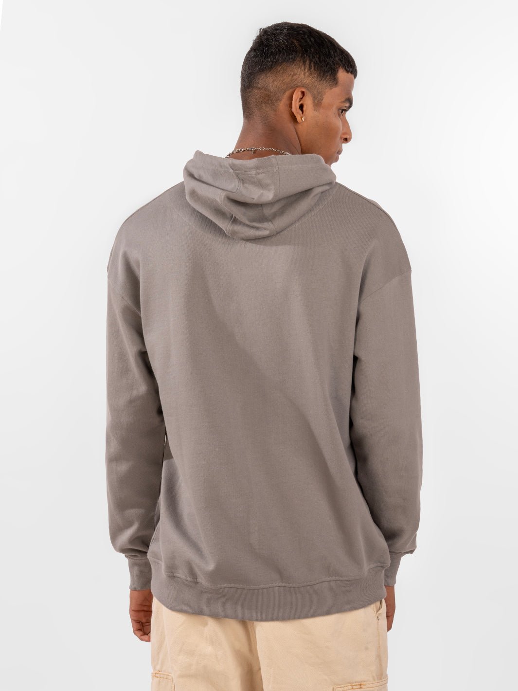  Solids: Steel Grey Hoodie front view 5