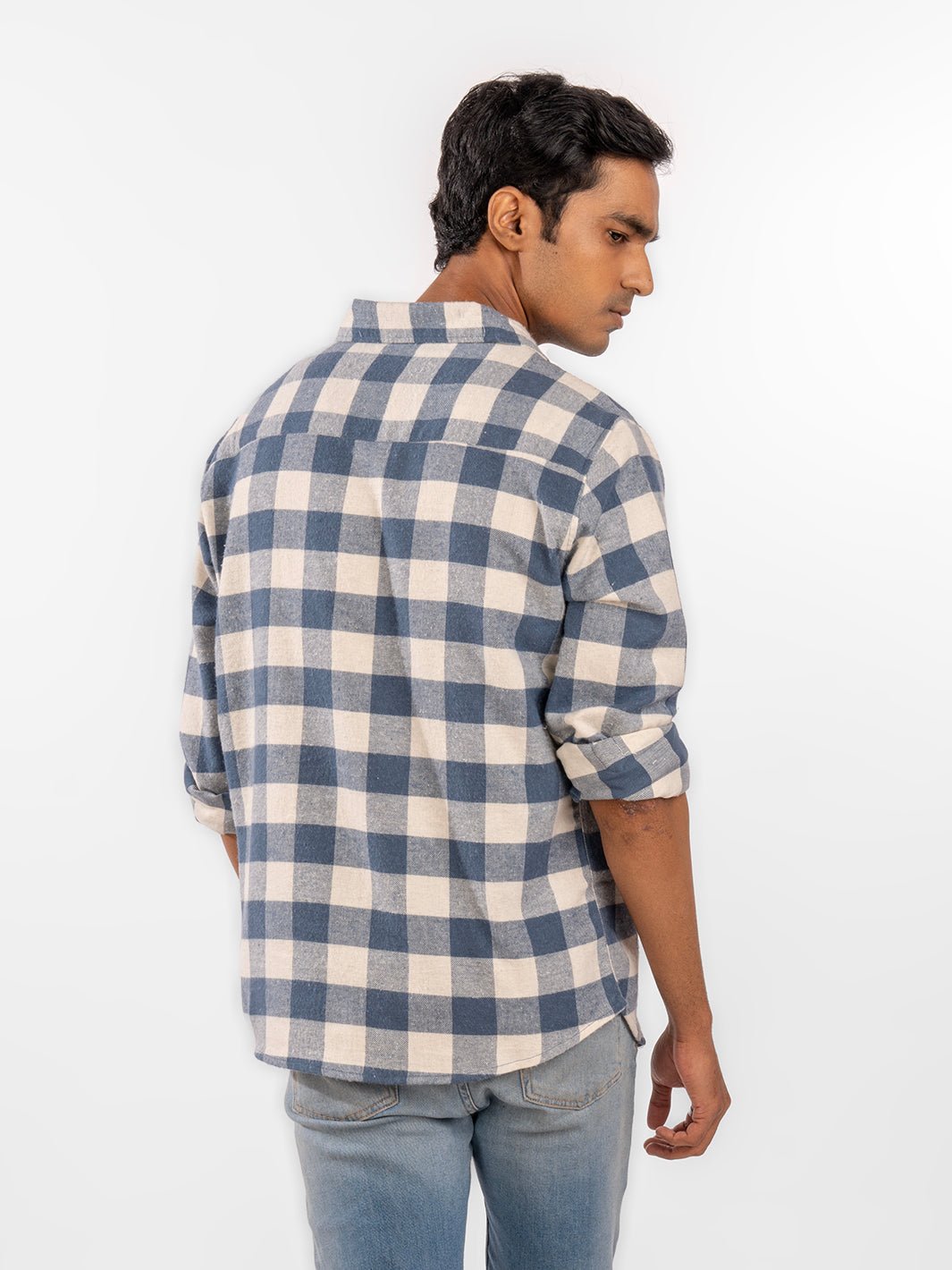 Flannel: Blue Checks Shirt 4