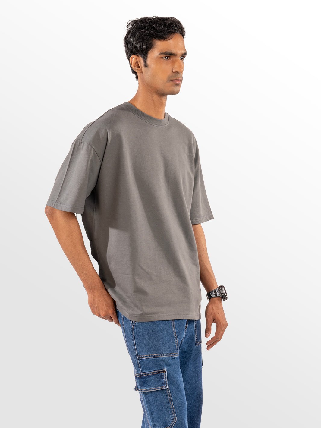 Solids: Grey Oversized T-shirt